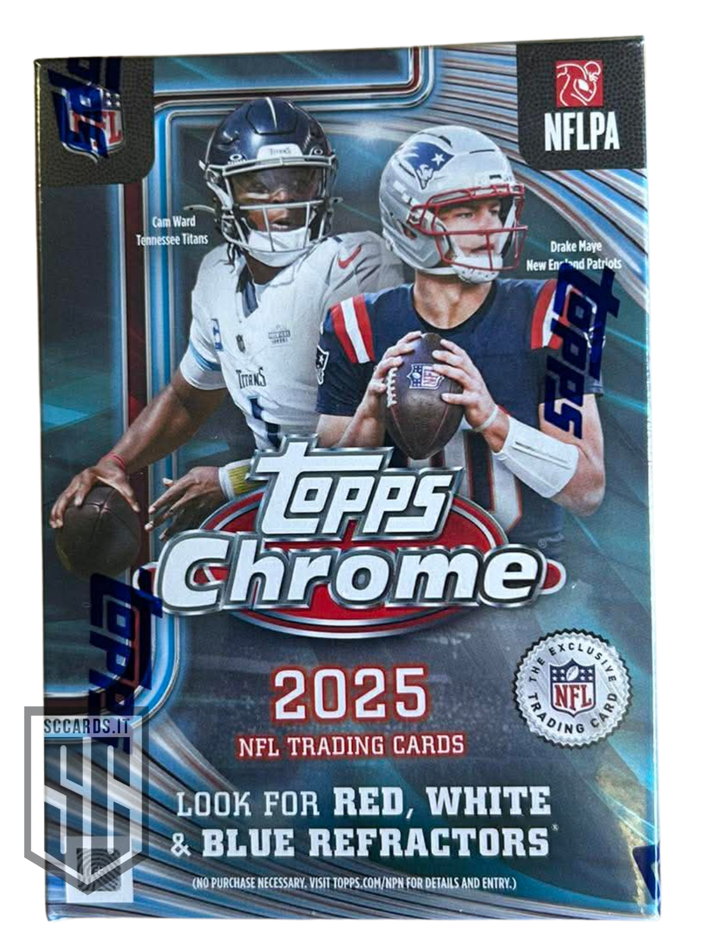 Topps Chrome Football NFL Blaster Box 2025
