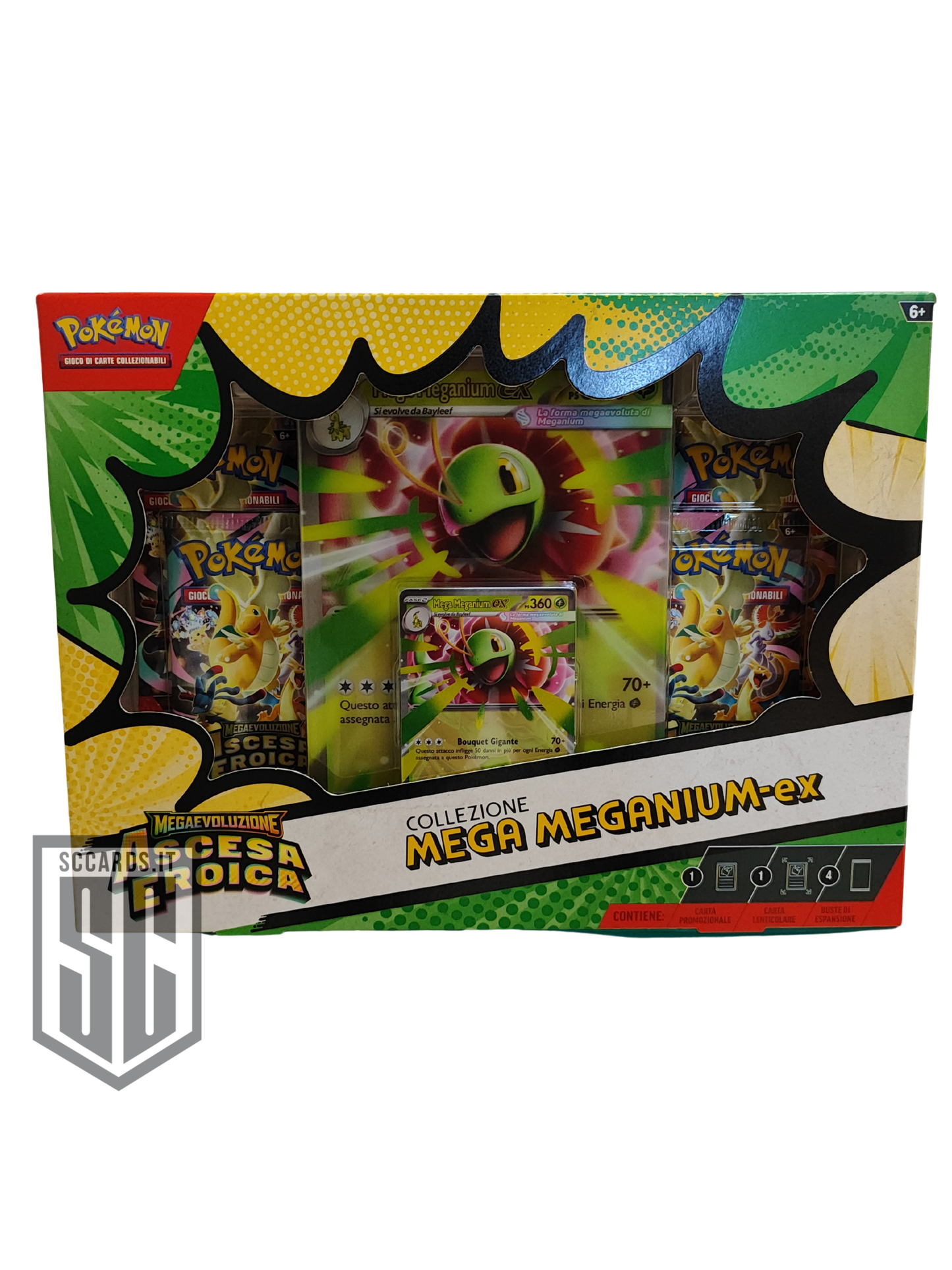 Pokemon Megaevoluzione Ascesa Eroica Collezione Mega Meganium EX Box 2026 (ITA)
