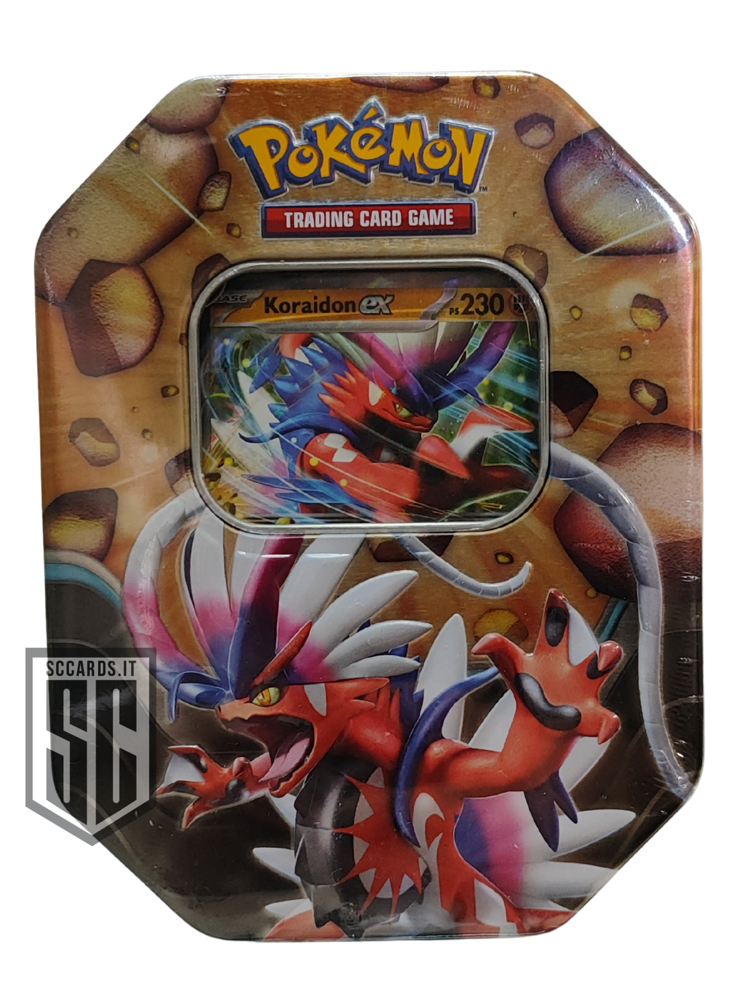 Pokemon Koraidon EX Leggende Sovrane Collezione Tin Box 2025