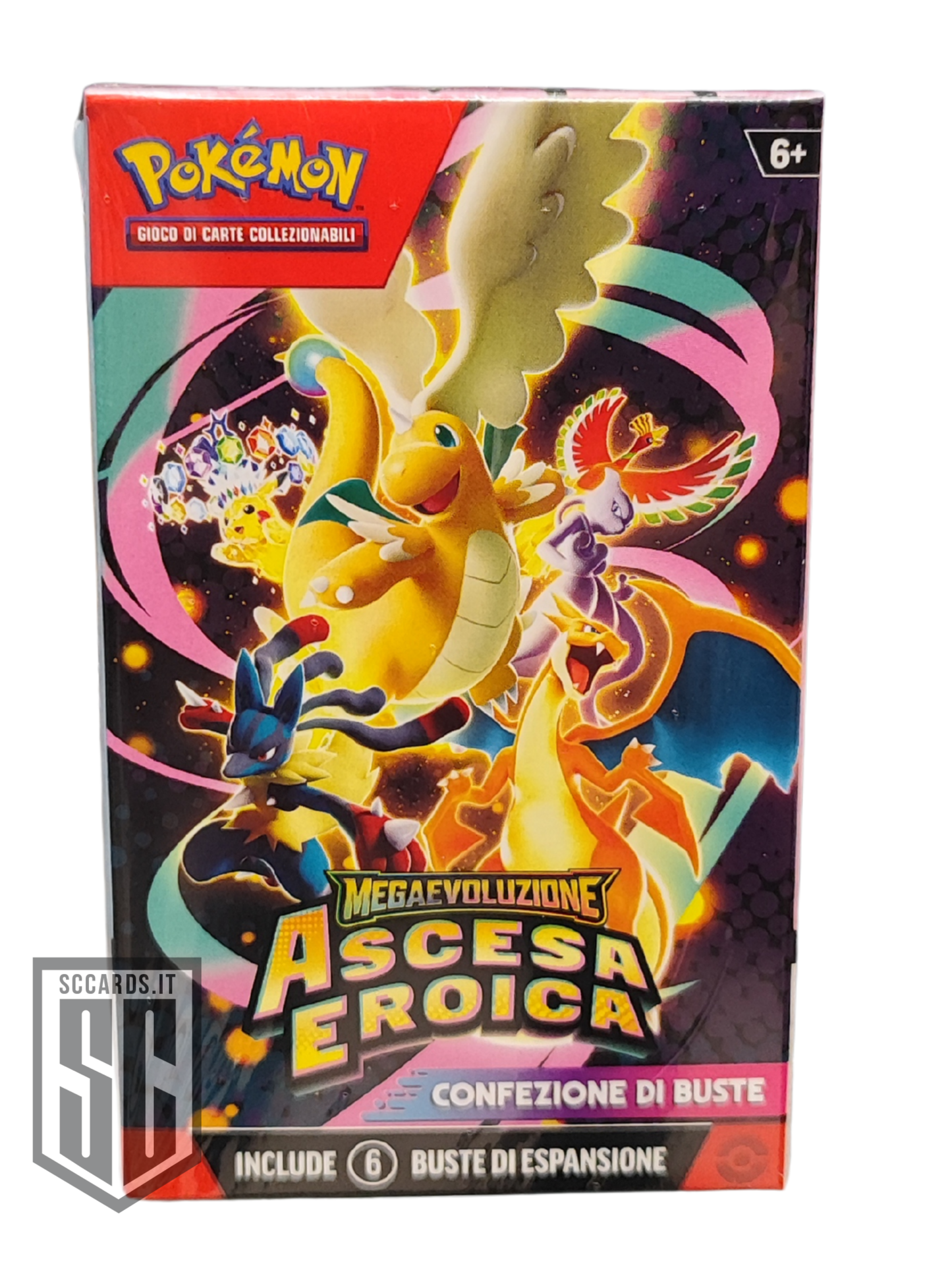 Pokemon Megaevoluzione Ascesa Eroica Collezione 6 Buste Di Espansione Box (ITA)