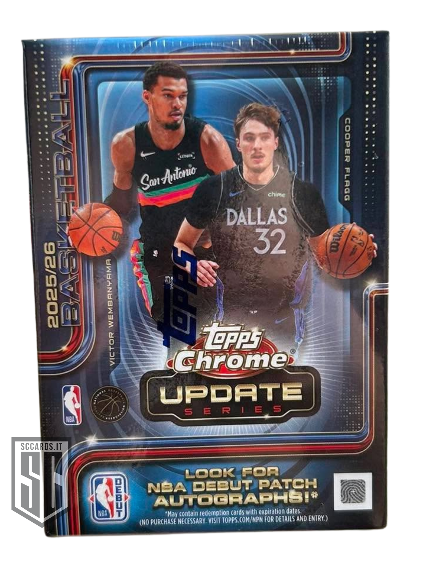Topps Chrome Updates Nba Baskacetball Blaster Box 2025/26