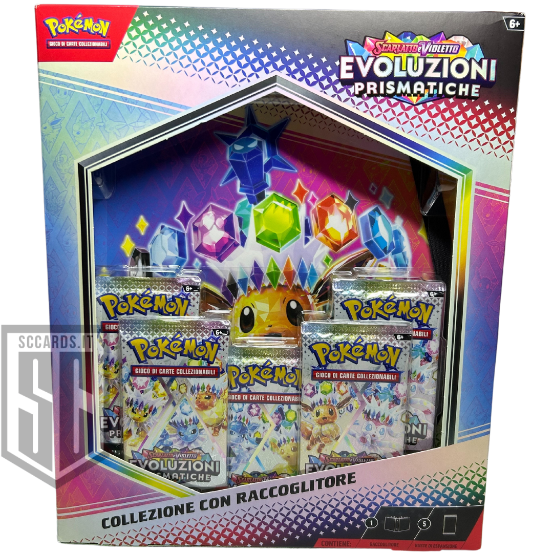 Pokemon Evoluzioni Prismatiche Collezione con Raccoglitore Box 2025 (I ScCards Pokemon Evoluzioni Prismatiche Collezione con Raccoglitore Box 2025 (I ScCards