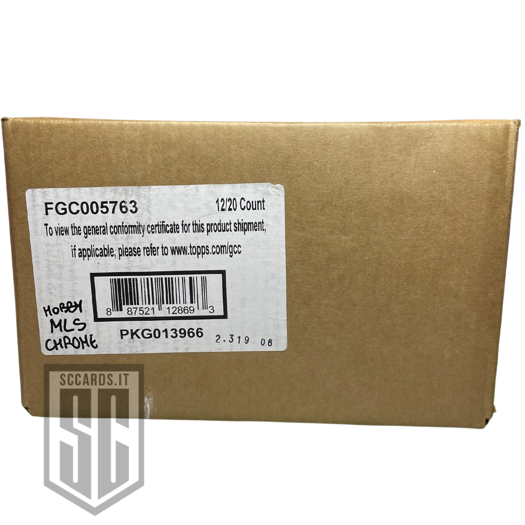 Topps Chrome MLS Hobby Box 2024-SEALED CASE-(12 Box)