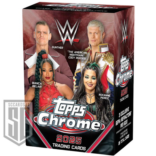 Topps Chrome WWE Blaster Box 2025-LIVE OPENING POSA