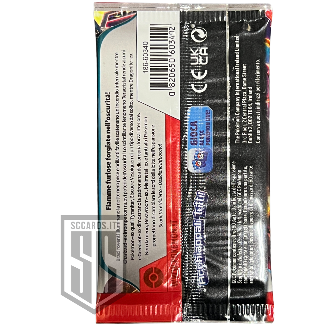 Pokemon Ossidiana Infuocata Pack Ita 2025