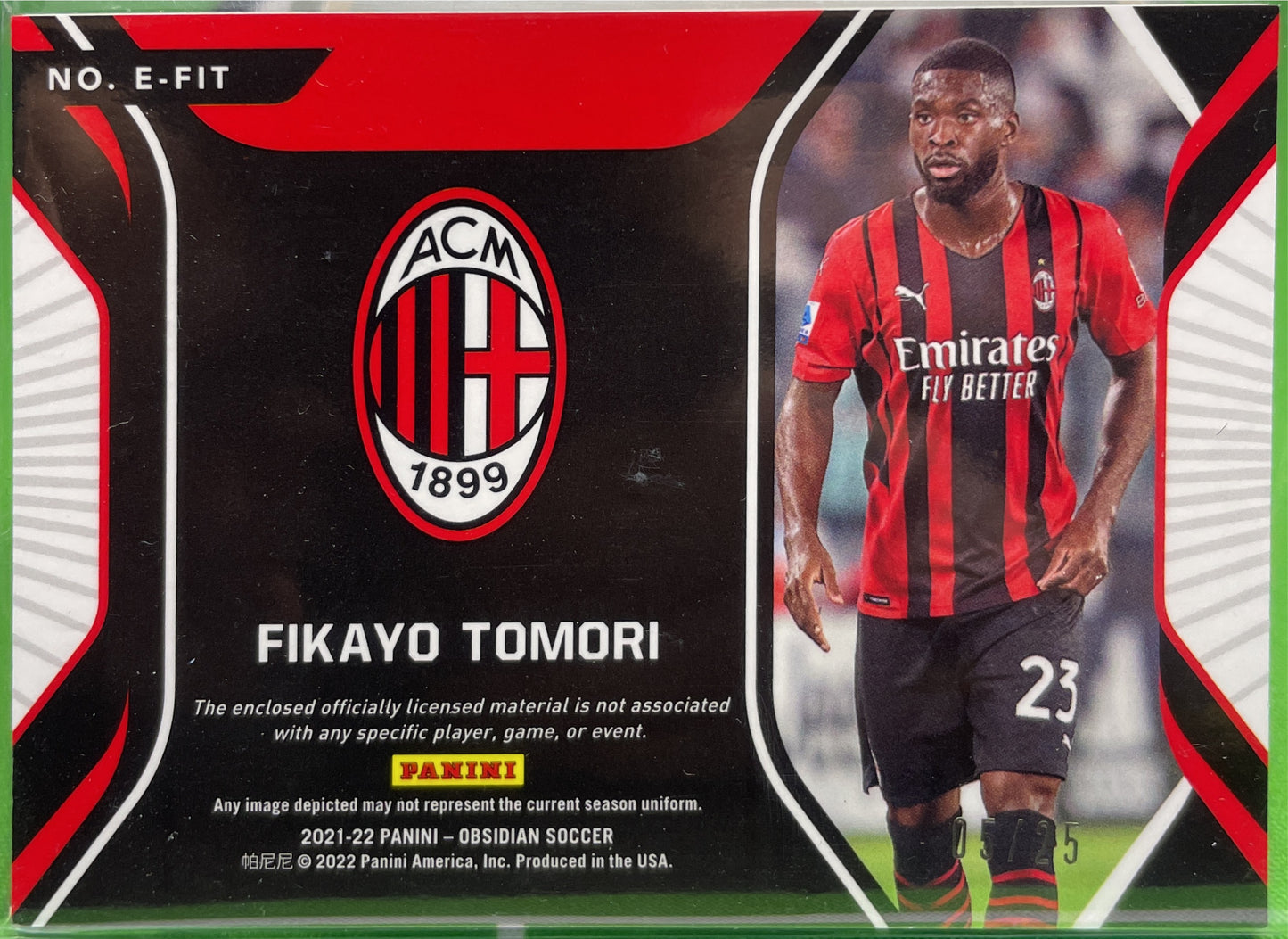 Fikayo Tomori 5/25 Patch Eruption Obsidian 2021/22