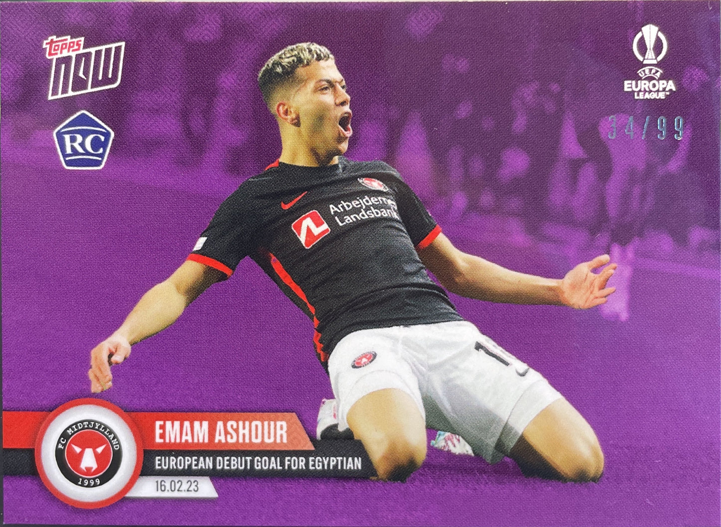 Emam Ashour 34/99 Rookie Topps Now 2023