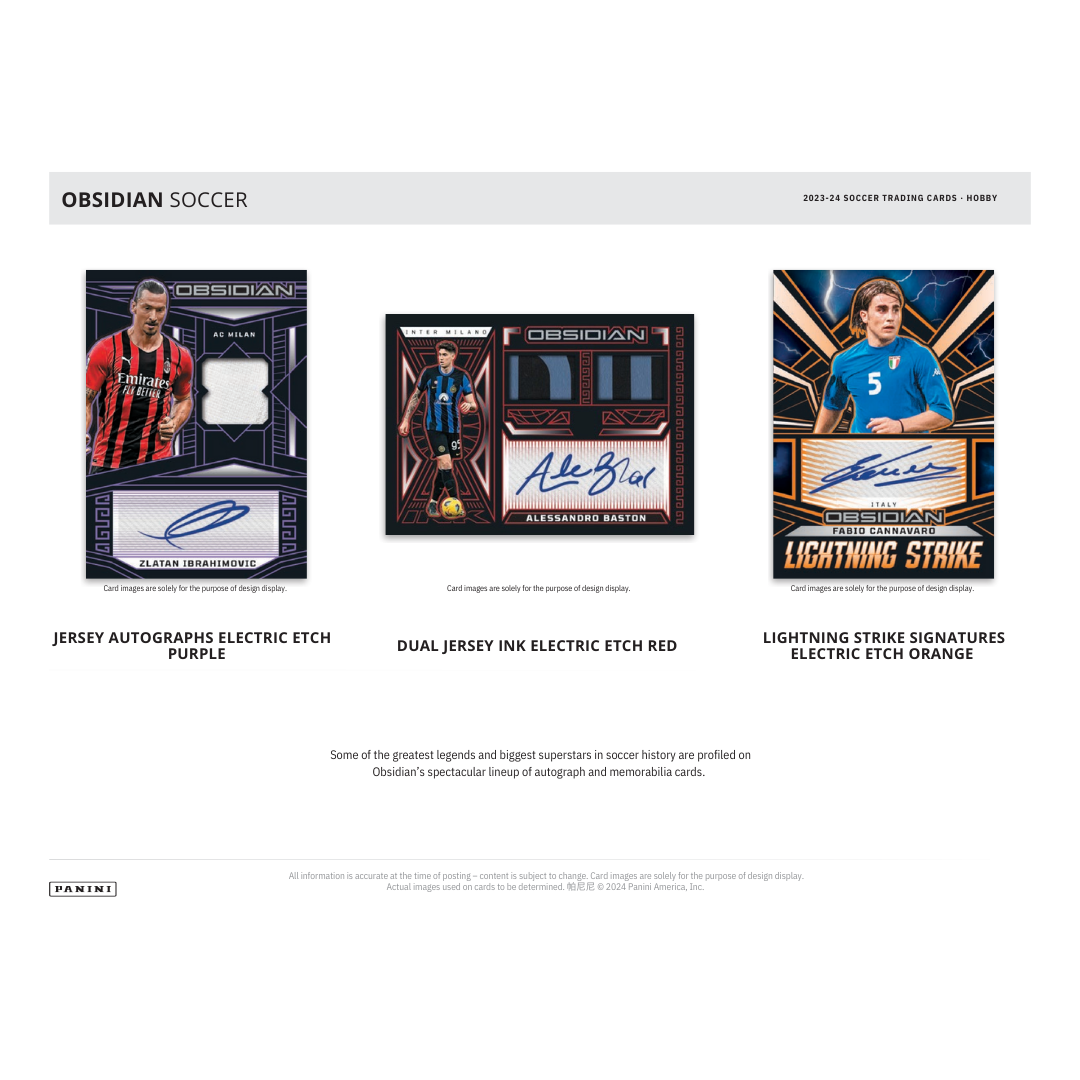 Pre-Order Panini Obsidian Soccer Hobby Box 2023/24