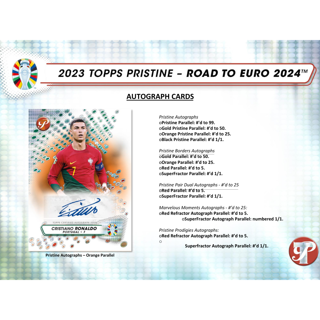 Topps Pristine Road to Euro Hobby Box 2024