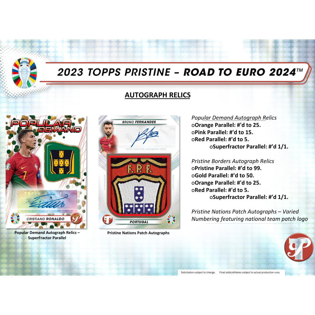 Topps Pristine Road to Euro Hobby Box 2024