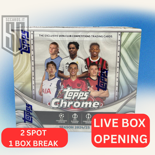 Topps Chrome UCC Jumbo Box 24/25 x2 Spot Live Opening