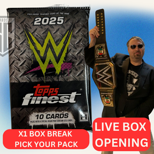 #5-1 Box Opening-Topps Finest WWE Hobby Box 2025-Pick Your Pack- 9 Ottobre 20:30
