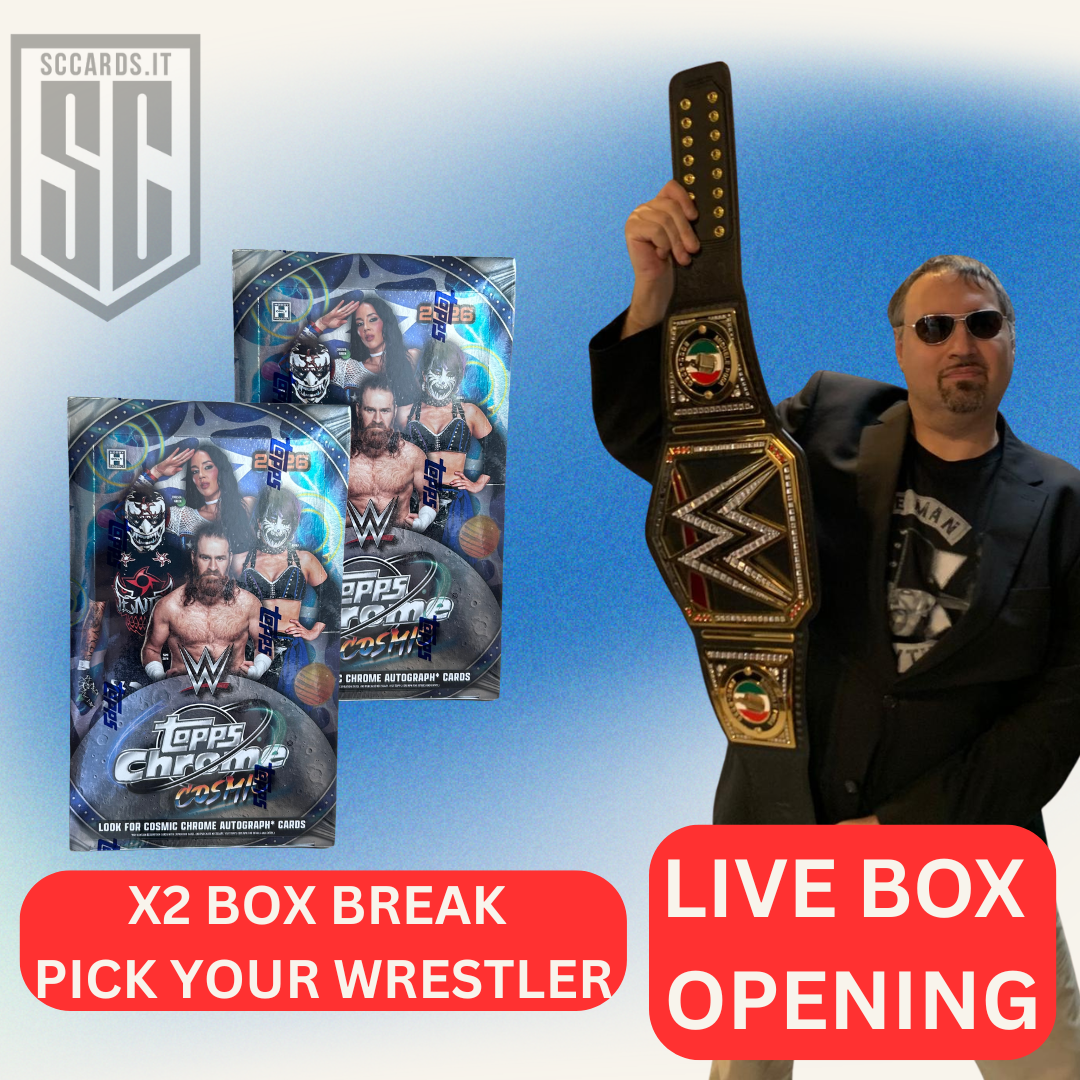 #6 X2 Box Opening-Topps Chrome Cosmic WWE 2026- Pick Your Wrestler- 25 Giugno 20:30