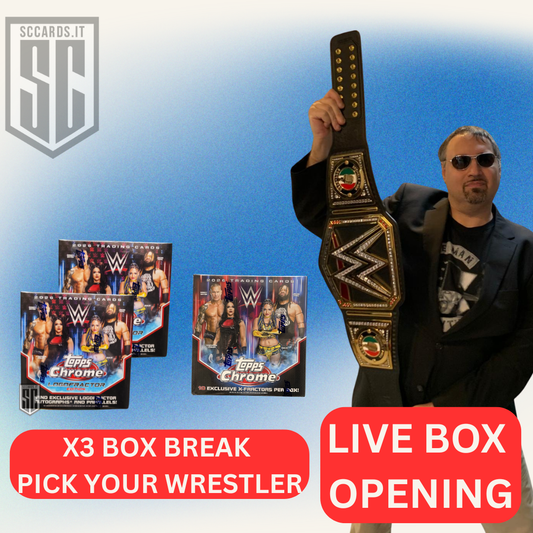 #5 X3 Box Opening-Topps Chrome WWE 2026- Pick Your Wrestler- 18 Giugno 20:30