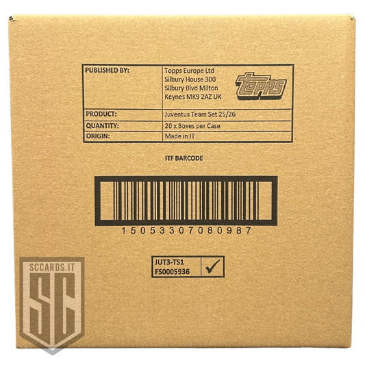 Topps Juventus Team Set Box 2025/26-SEALED CASE-(20 Box)