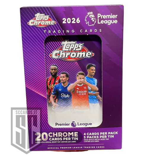 Topps Chrome EPL Premier League Tin Box 2026