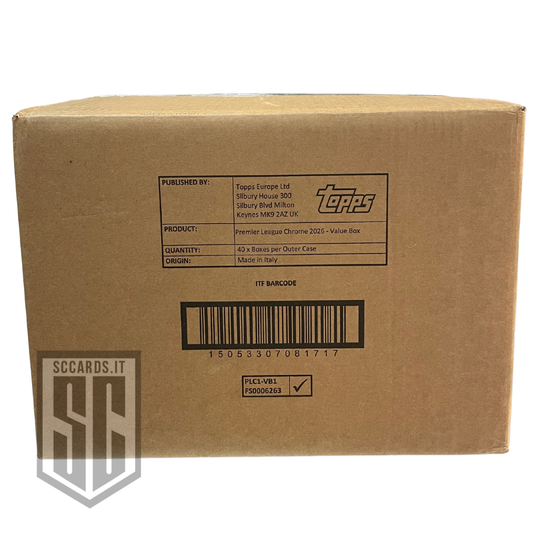Topps Chrome EPL Premier League Blaster Box 2026-SEALED CASE-(40 BOX)