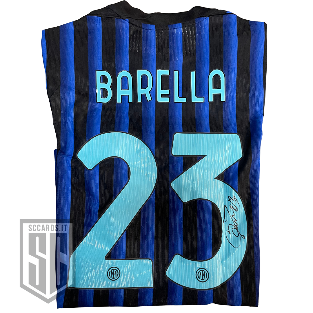 Nicolo Barella FC Internazionale Milano 2025/26 Signed Jersey .2