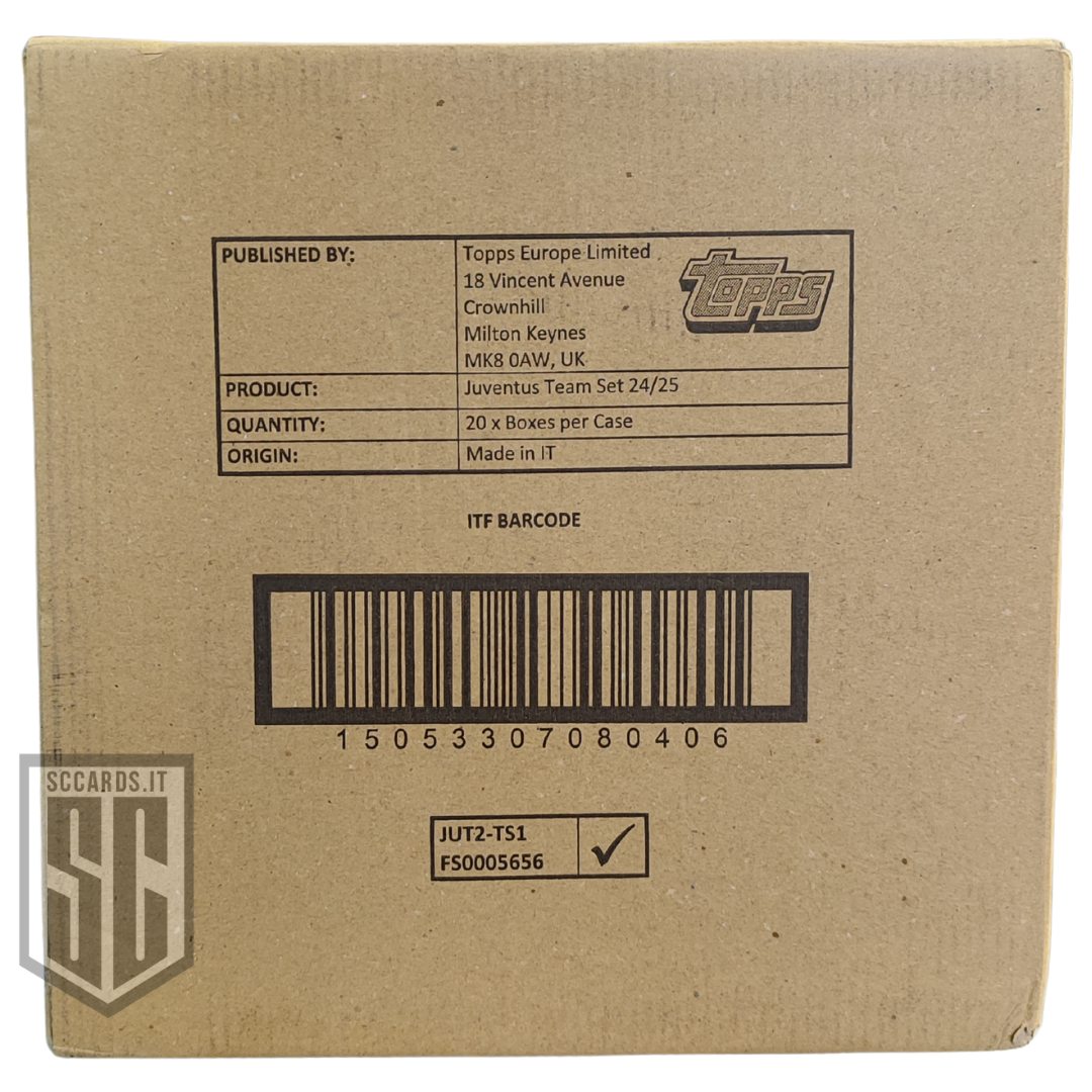 Topps Juventus Team Set Box 2024/25-SEALED CASE-(20 Box)