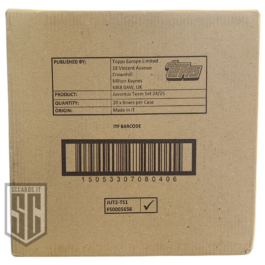 Topps Juventus Team Set Box 2024/25-SEALED CASE-(20 Box)
