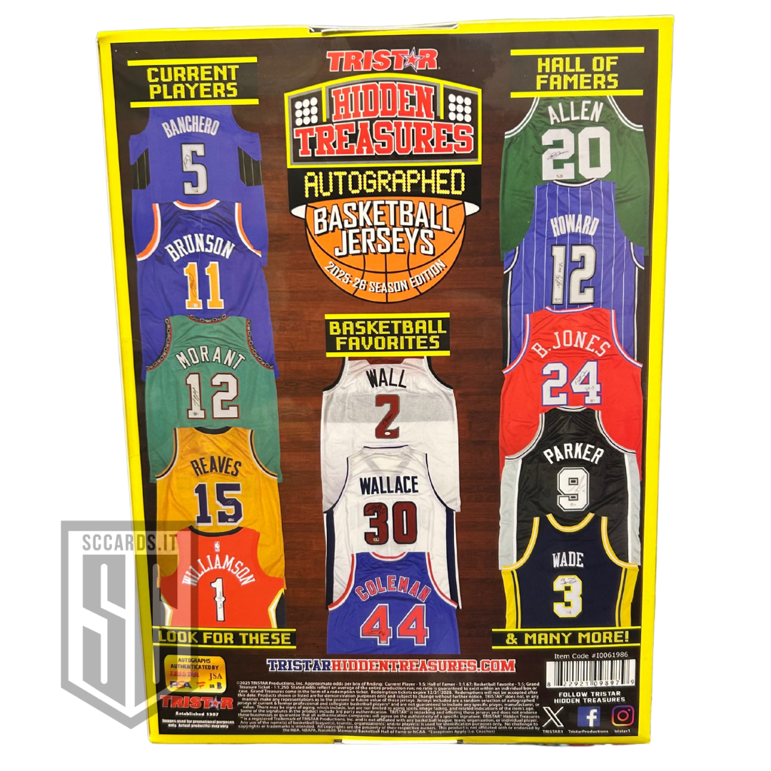 Tristar Hidden Treasure Autographed Nba Basketball Jersey Box 2025/26