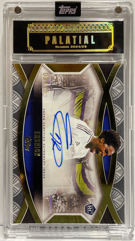 Endrick 3/10 Rookie Autograph Topps Palatial Real Madrid 2024/25