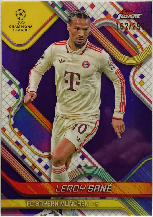 Leroy Sane 162/299 Purple Topps Finest UCC 2024/25