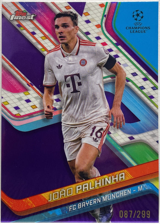 Joao Palhinha 87/299 Purple Topps Finest UCC 2024/25