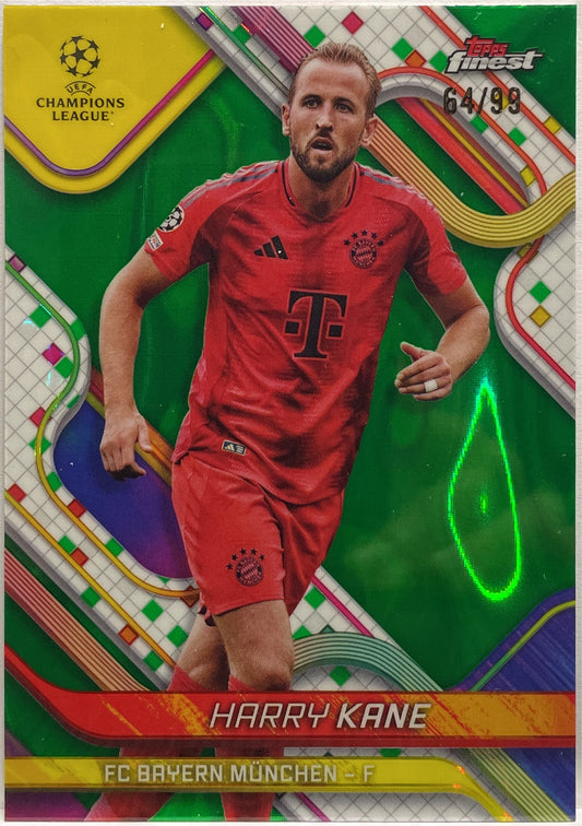 Harry Kane 64/99 Green Lava Topps Finest UCC 2024/25
