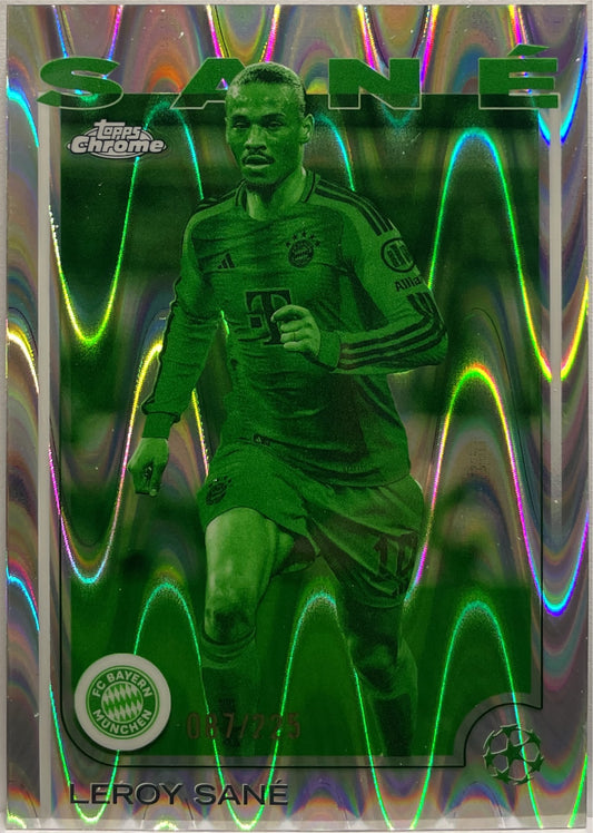 Leroy Sane 87/225 Night Vision RayWave Topps Chrome UCC 2024/25