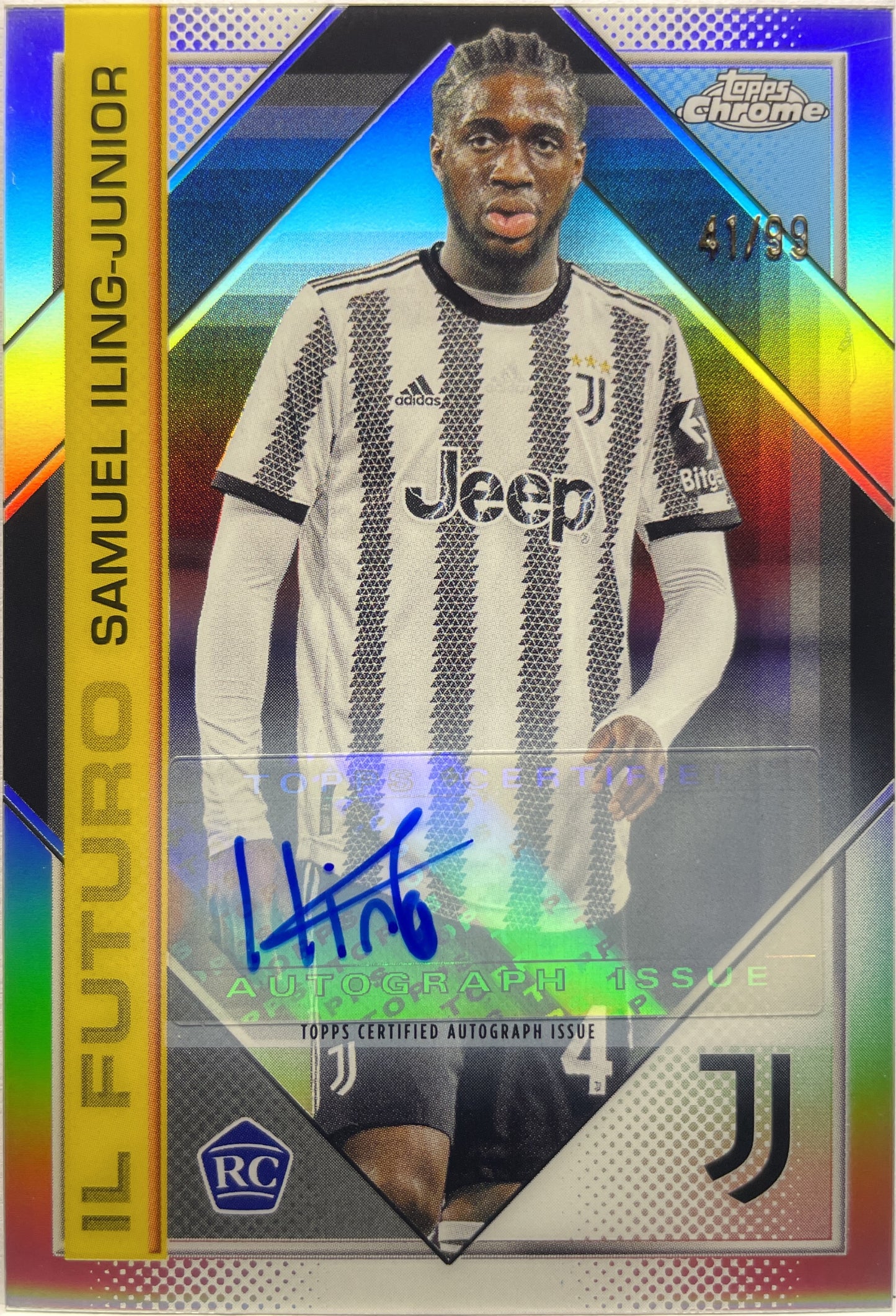 Samuel Iling-Junior 41/99 Rookie Autograph Il Futuro Topps Chrome Juventus 2022/23