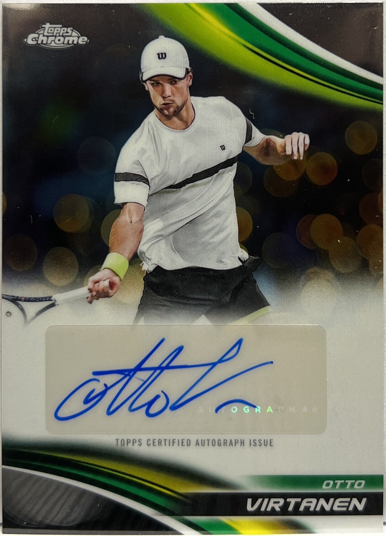 Otto Virtanen Autograph Topps Chrome Tennis 2025