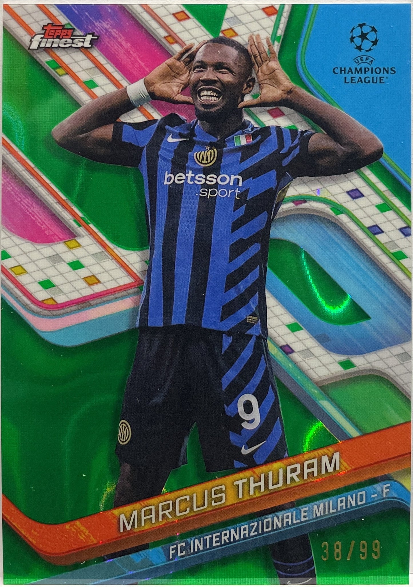 Marcus Thuram 38/99 Green Lava Topps Finest UCC 2024/25