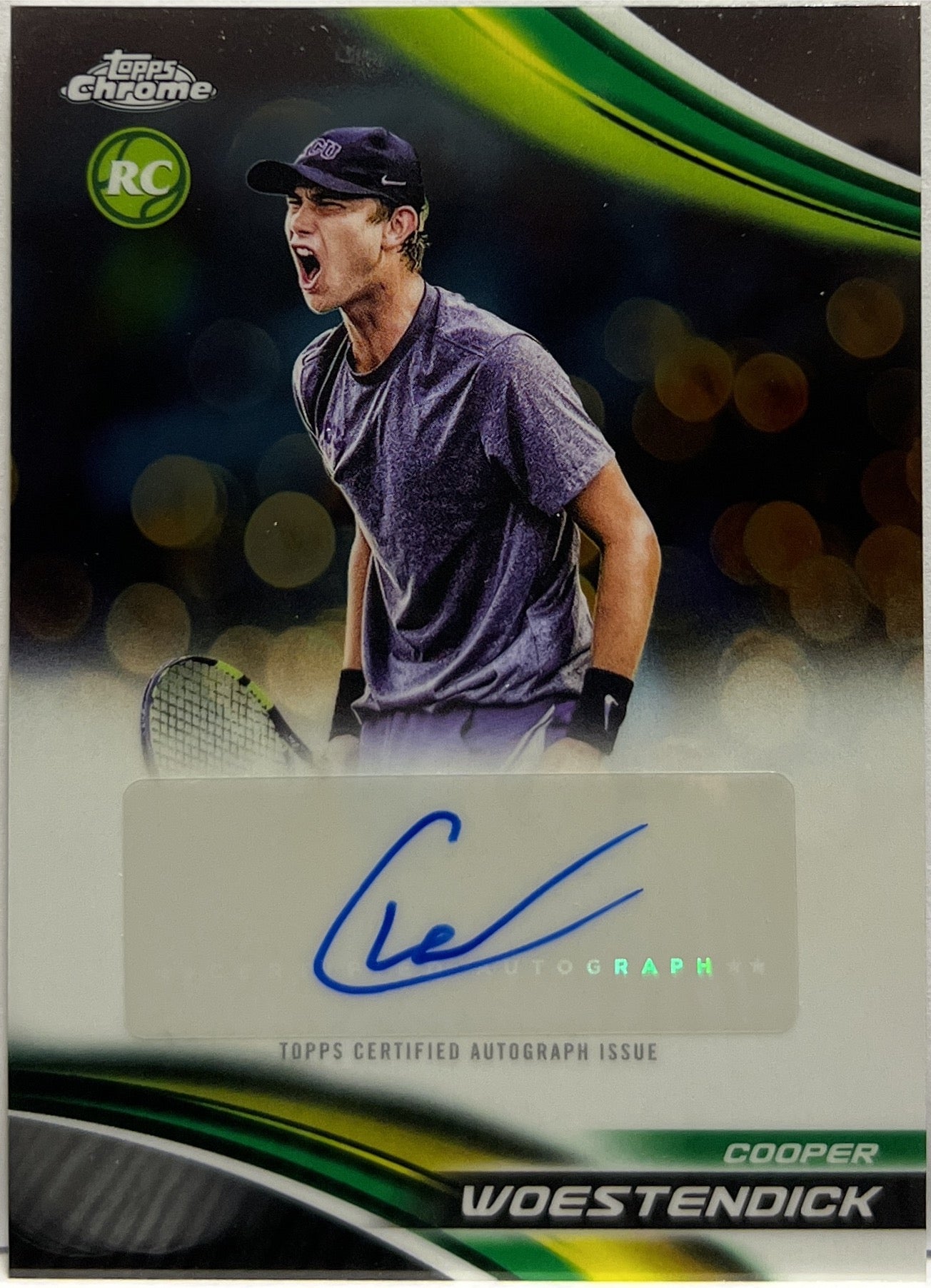 Cooper Woestendick Rookie Autograph Topps Chrome Tennis 2025