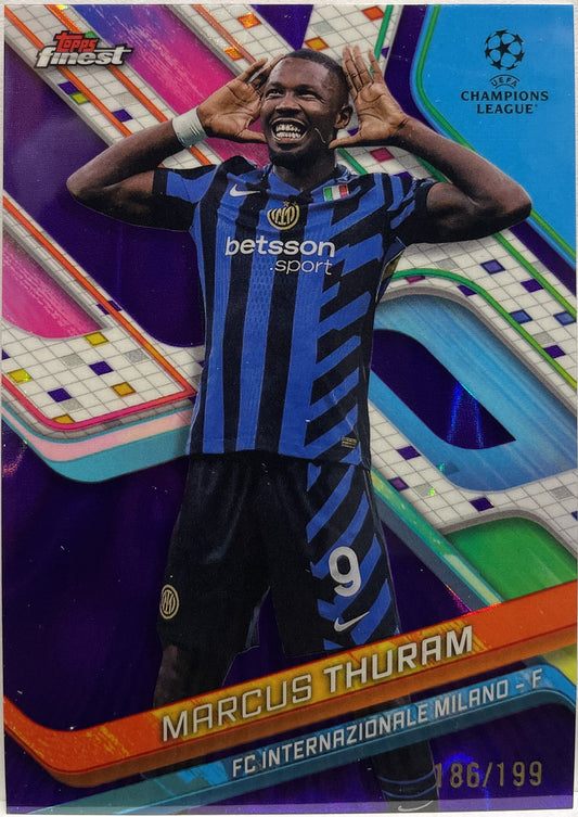 Marcus Thuram 186/199 Purple Lava Topps Finest UCC 2024/25