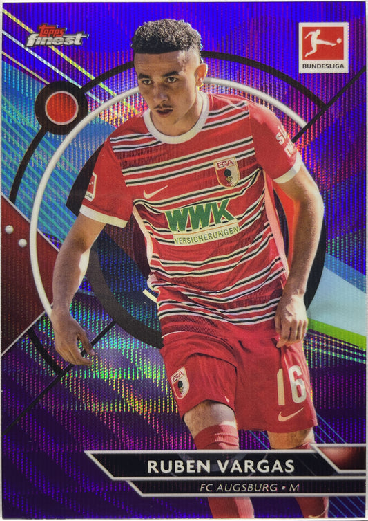 Ruben Vargas 205/250 Purple Wave Topps Finest Bundesliga 2022/23