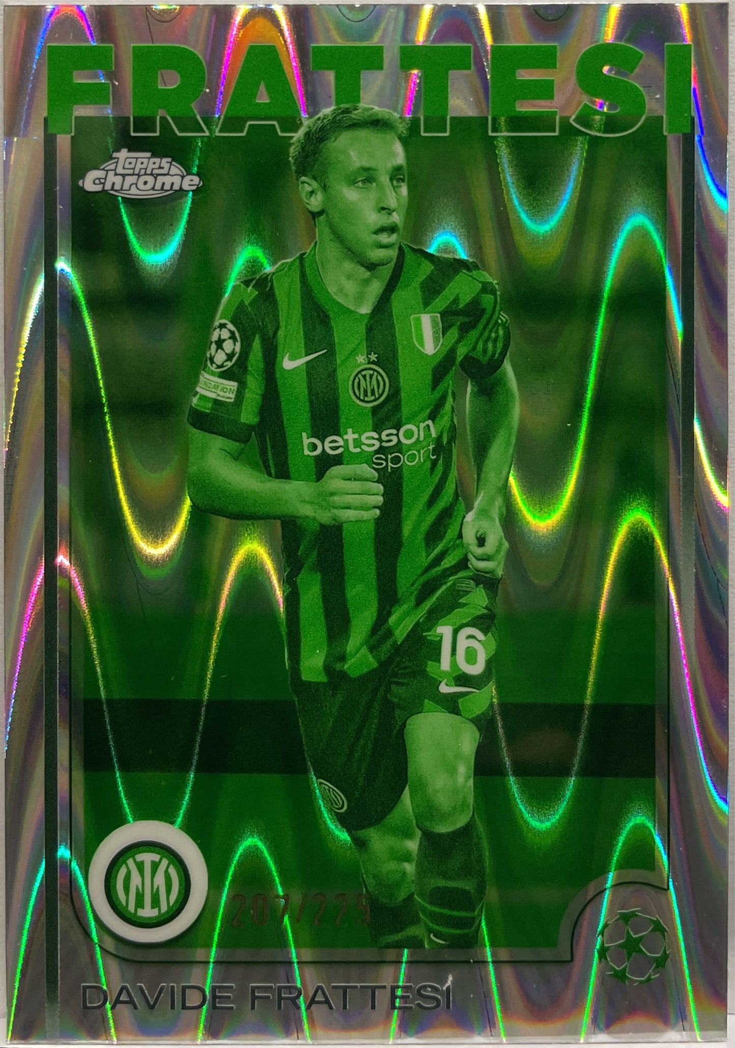 Davide Frattesi 207/225 Night Vision RayWave Topps Chrome UCC 2024/25