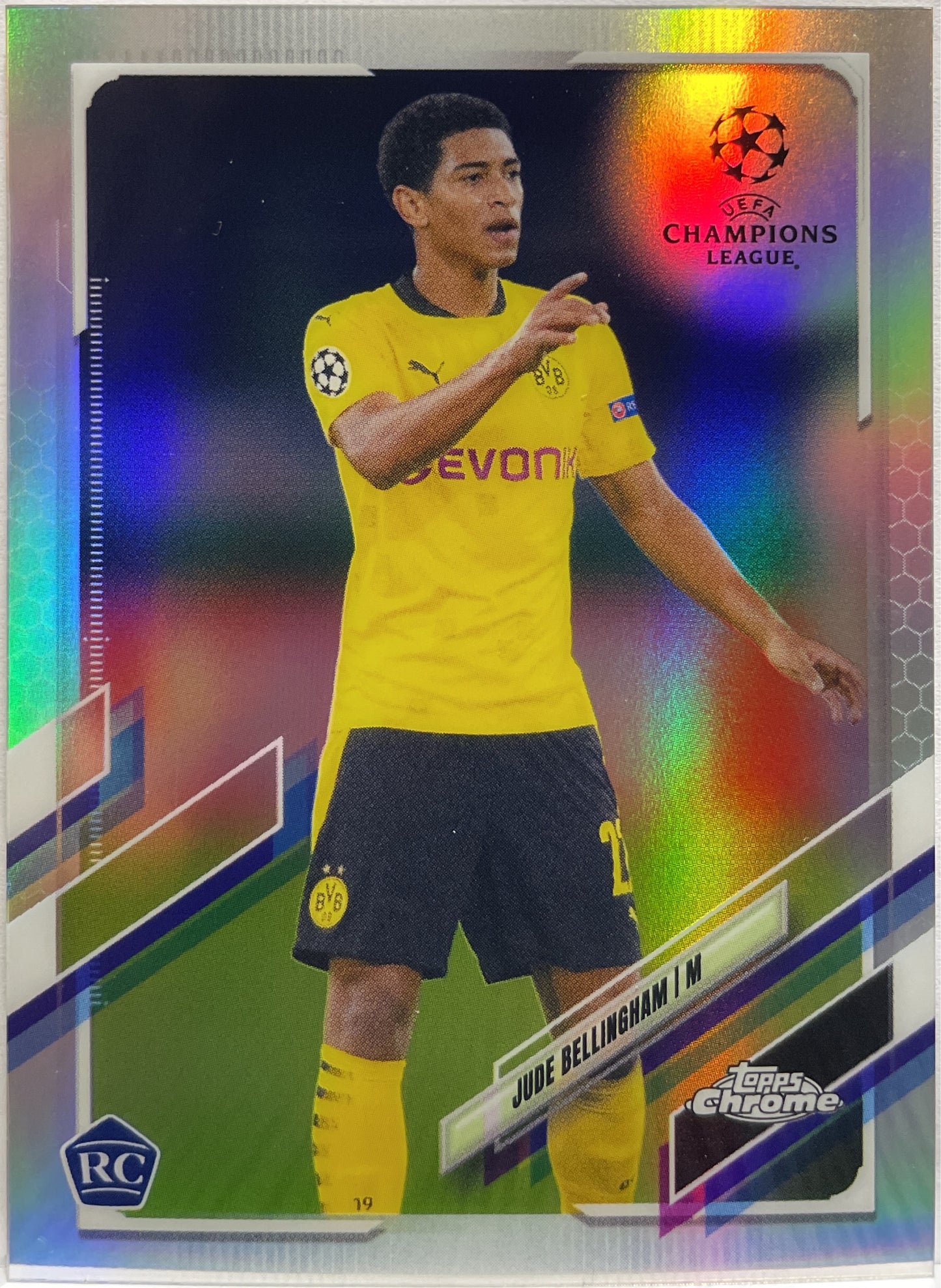 Jude Bellingham Rookie Image Variation Topps Chrome UCL 2020/21