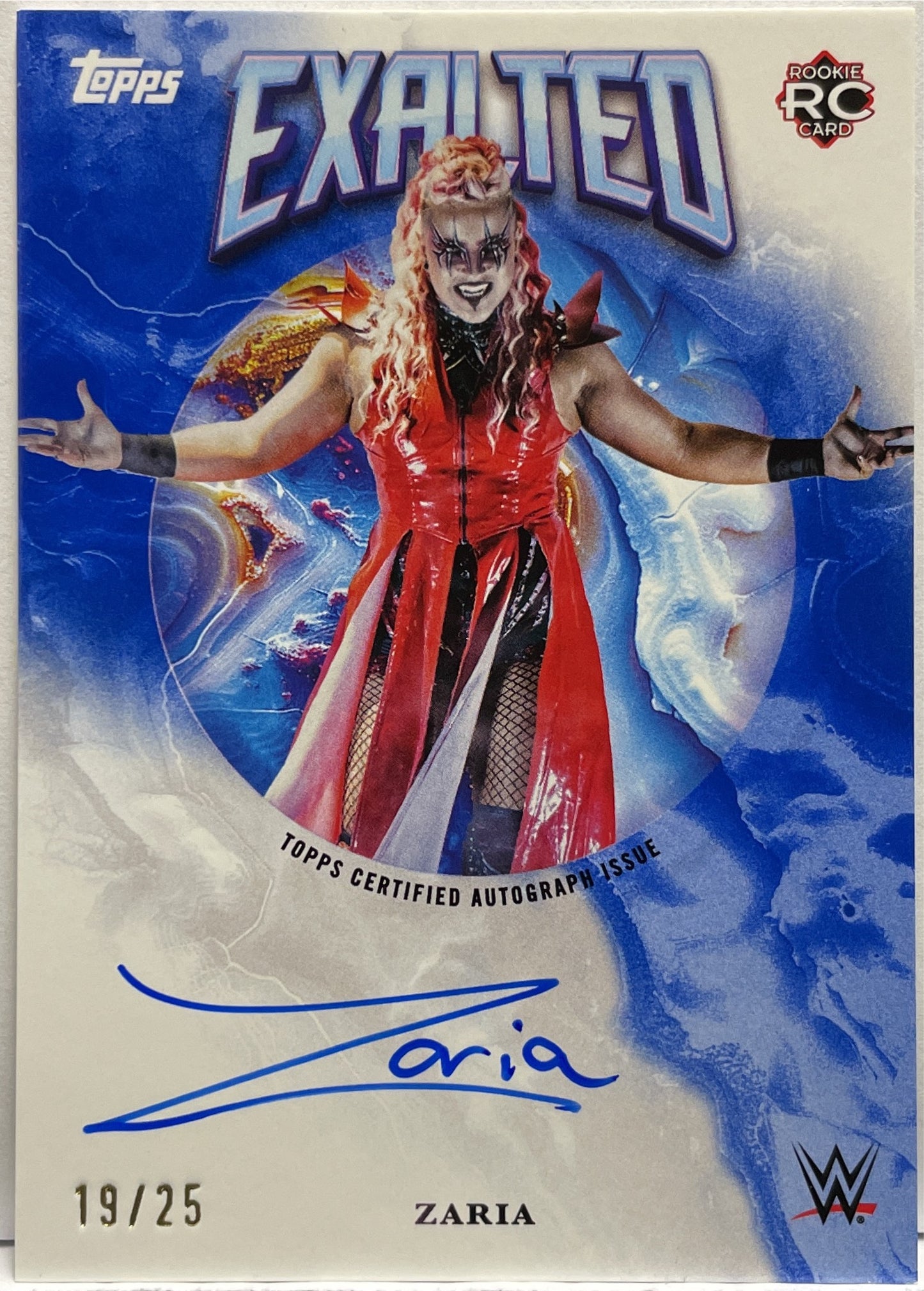 Zaria Rookie Autograph On Card Topps Exalted WWE 2025