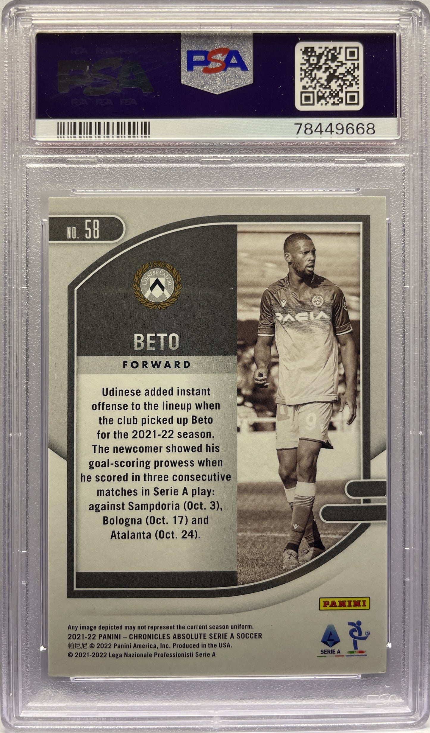 PSA 8 - Beto 3/5 Rookie Absolute Green - Chronicles 2021/22