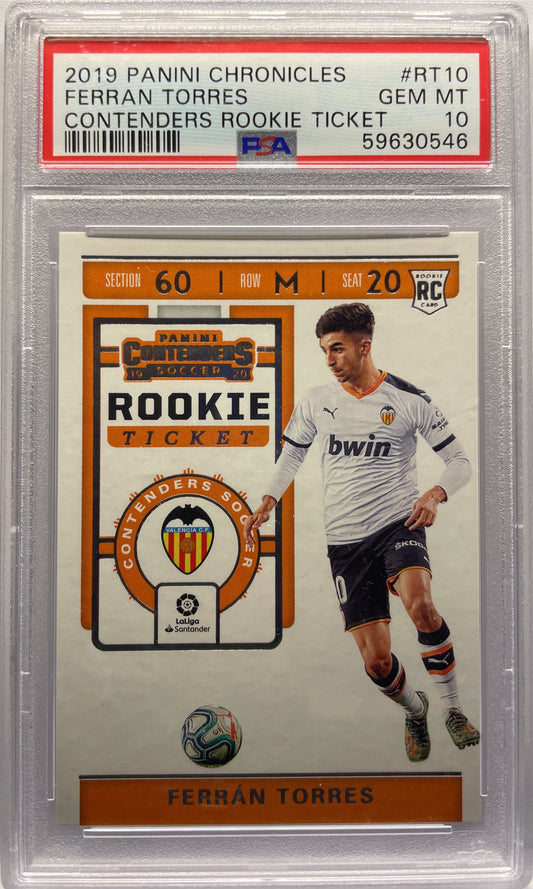 PSA 10 - Ferran Torres Rookie Ticket Contenders - Chronicles 2019/20