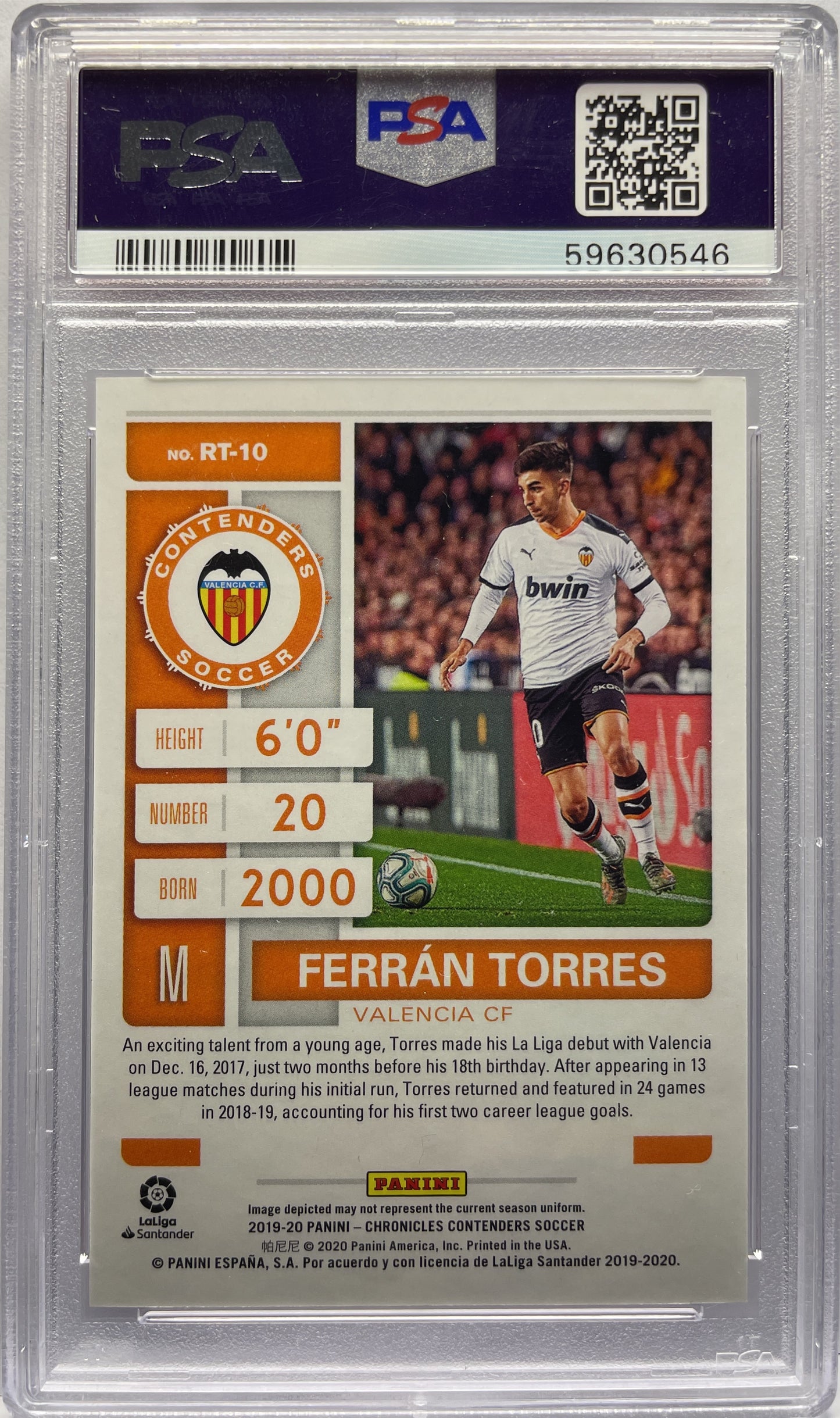 PSA 10 - Ferran Torres Rookie Ticket Contenders - Chronicles 2019/20