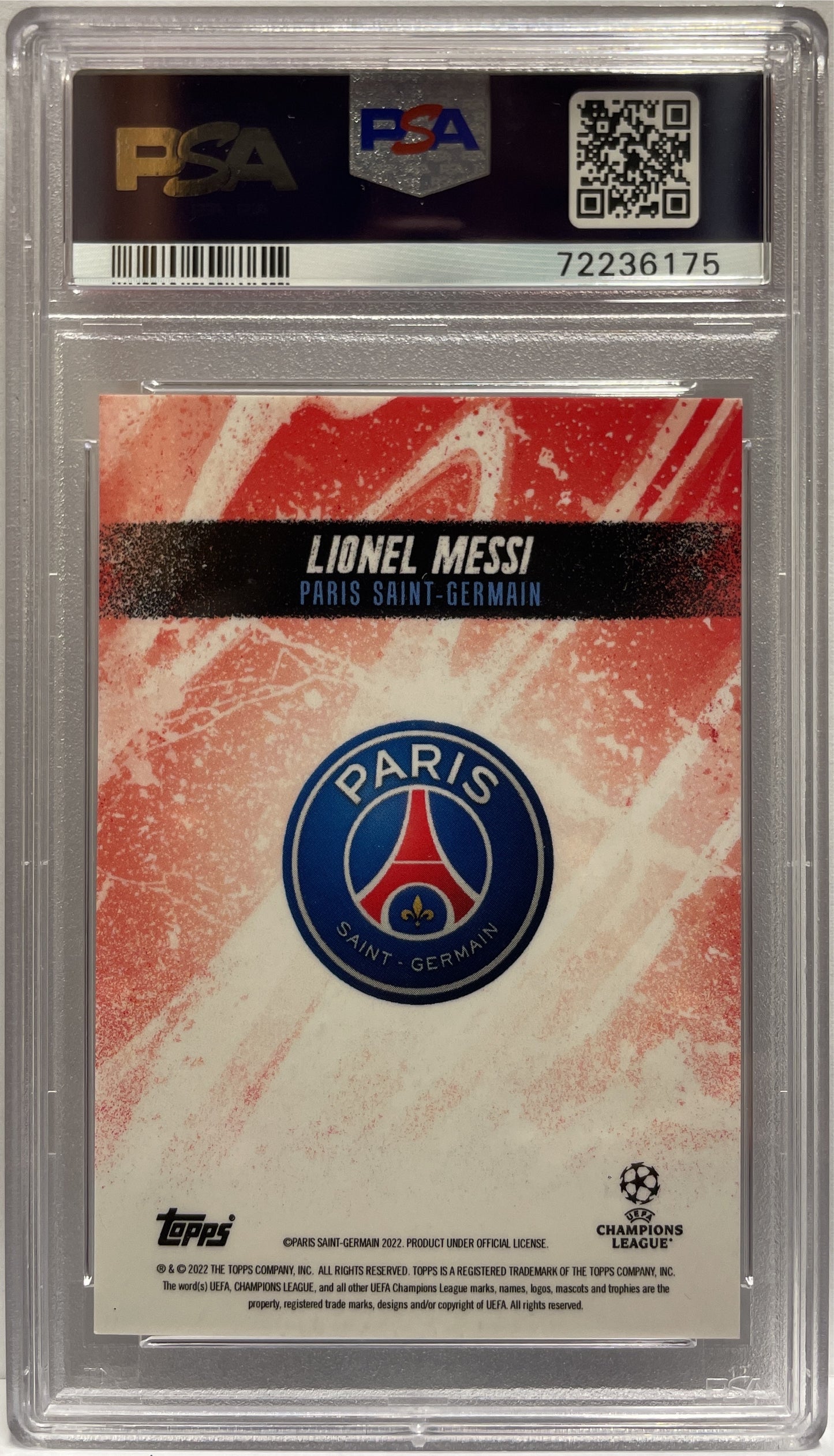 Lionel Messi 9/10 Autograph Current Stars Red Topps Jude Bellingham Platinum Curated Set 2022 PSA 9 Auto 10