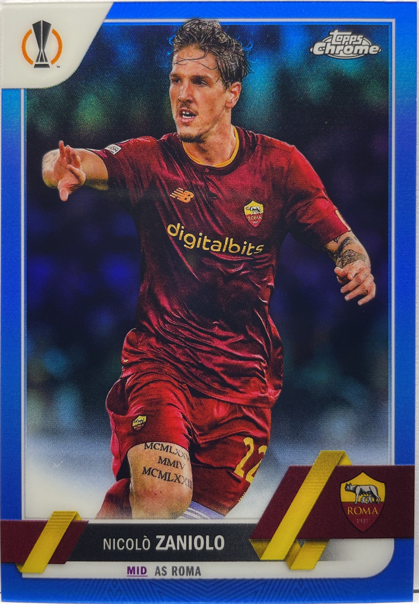 Nicolo Zaniolo 9/150 Blue Topps Chrome UCC 2022/23