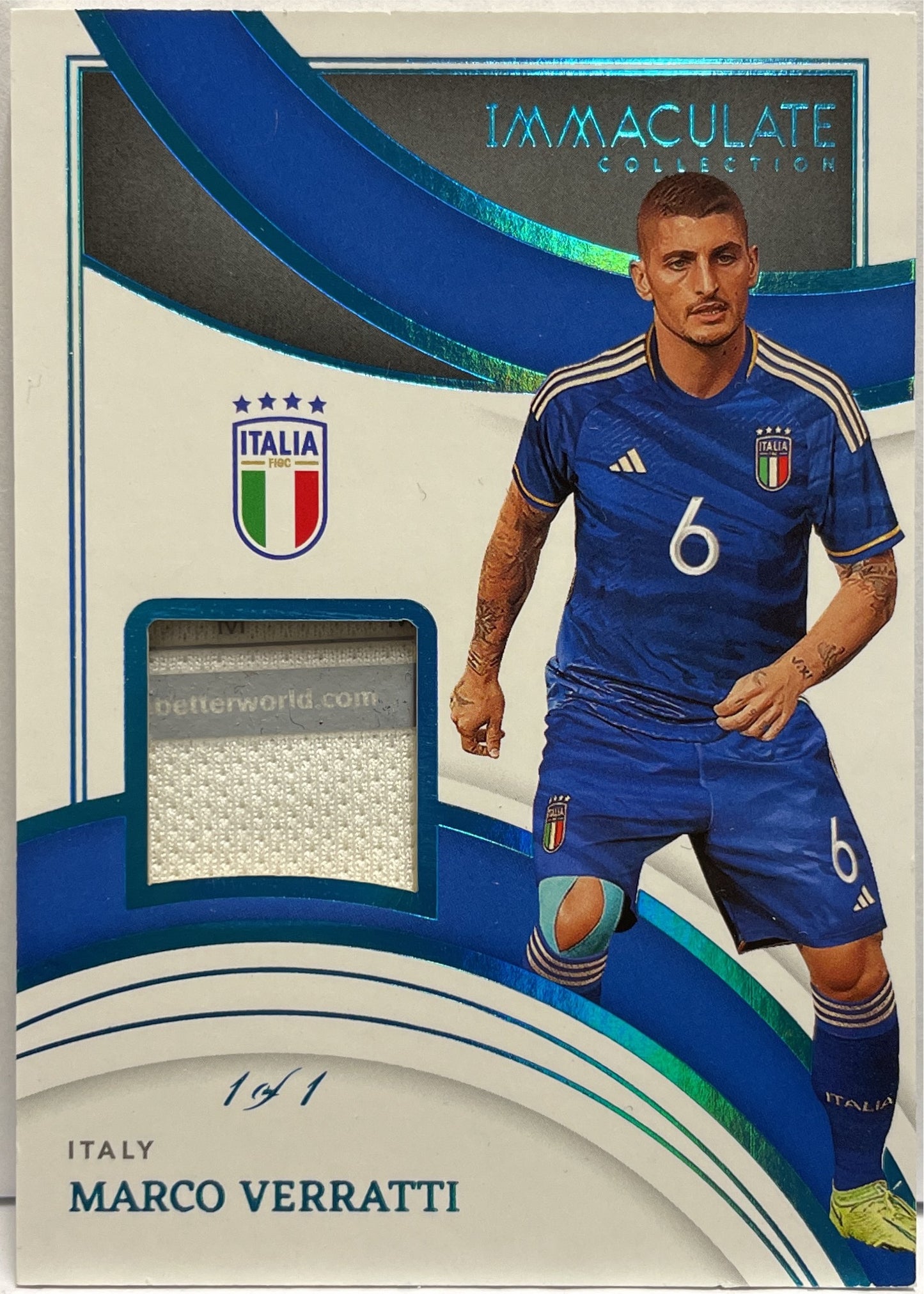 Marco Verratti 1/1 Patch Worn Panini Immaculate 2022/23