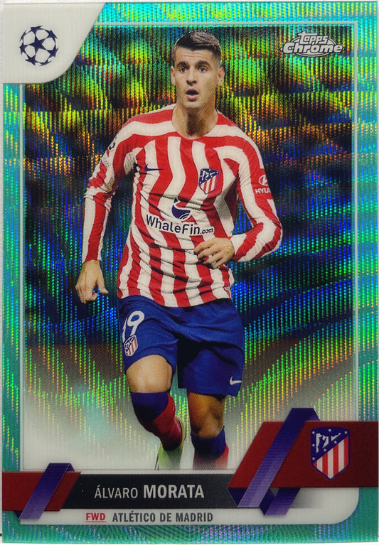 Alvaro Morata 73/199 Aqua Lava Topps Chrome UCC 2022/23