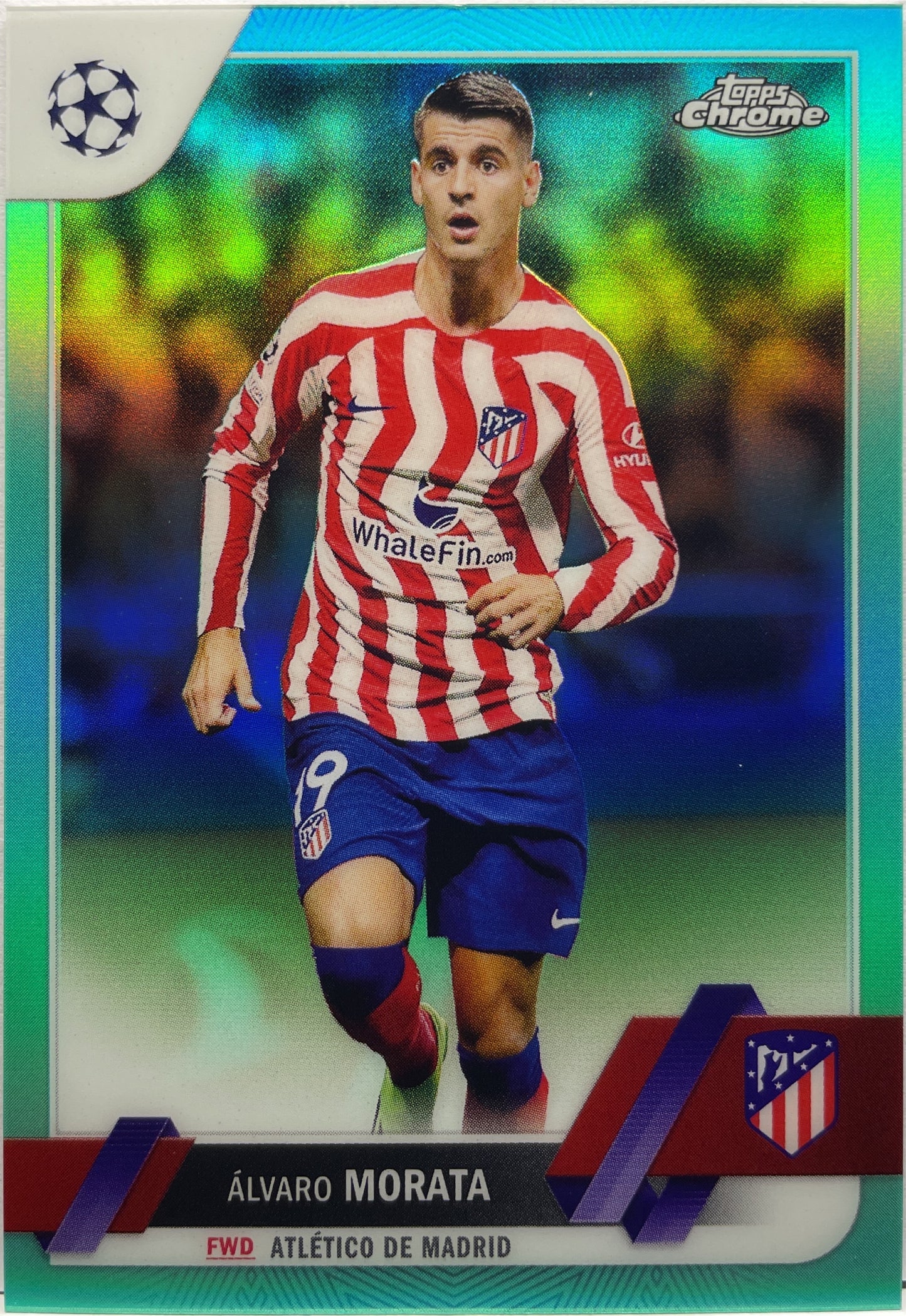 Alvaro Morata 11/199 Aqua Topps Chrome UCC 2022/23