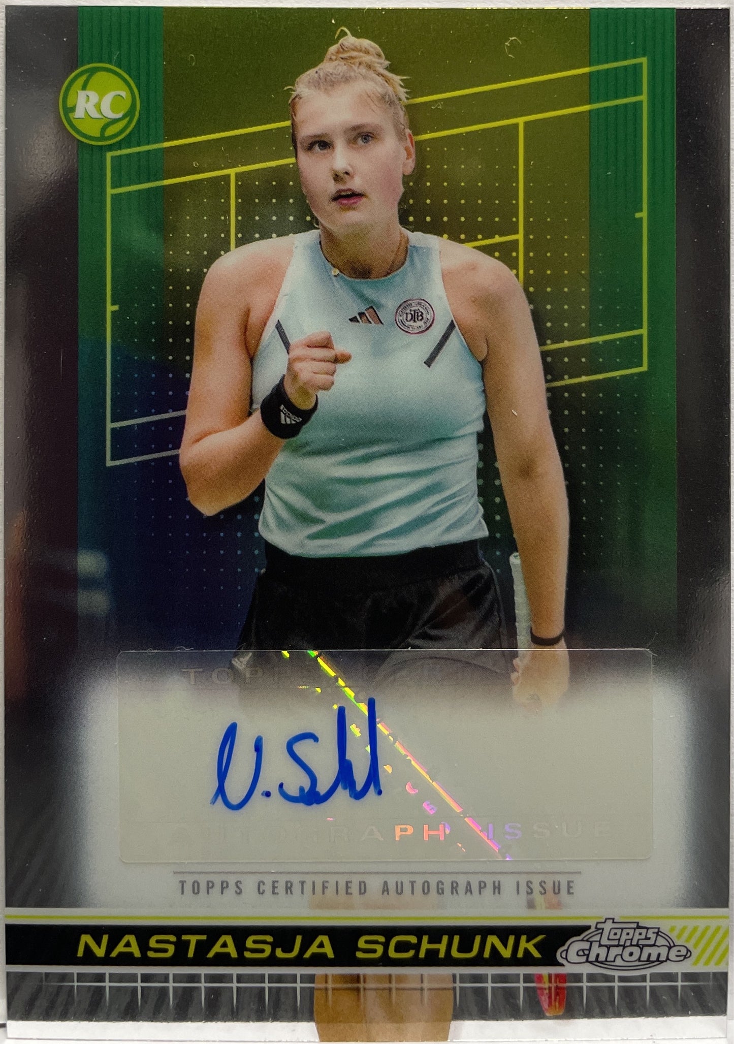 Nastaja Schunk Rookie Autograph Topps Chrome Tennis 2024