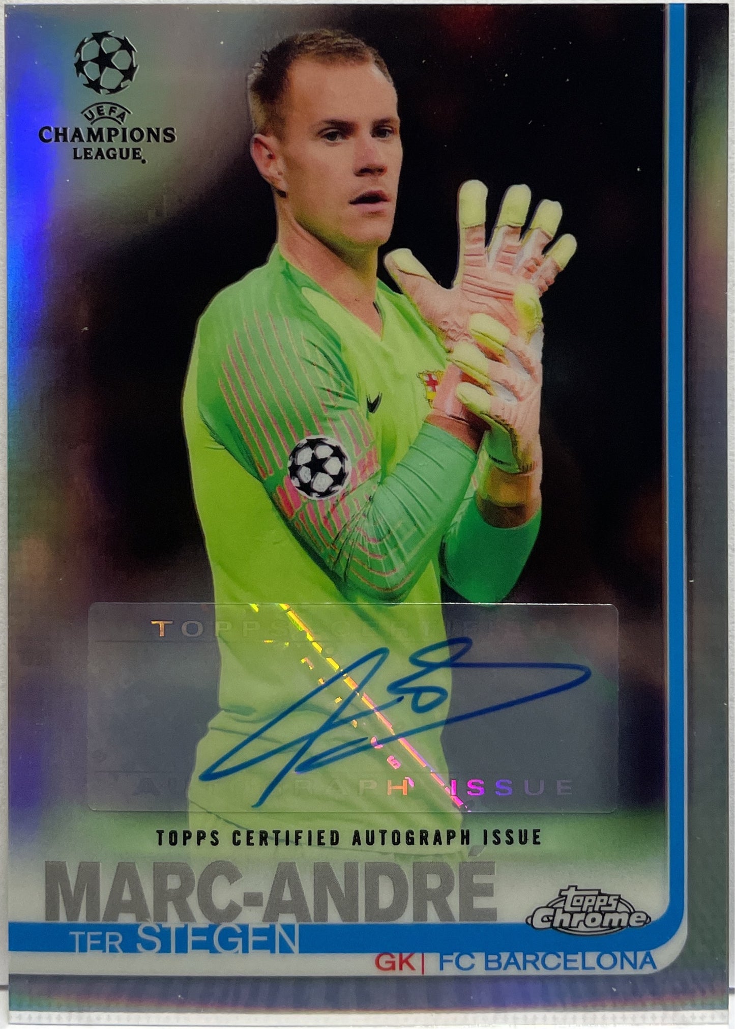 Marc Andre Ter Stegen Autograph Topps Chrome UCL 2018/19