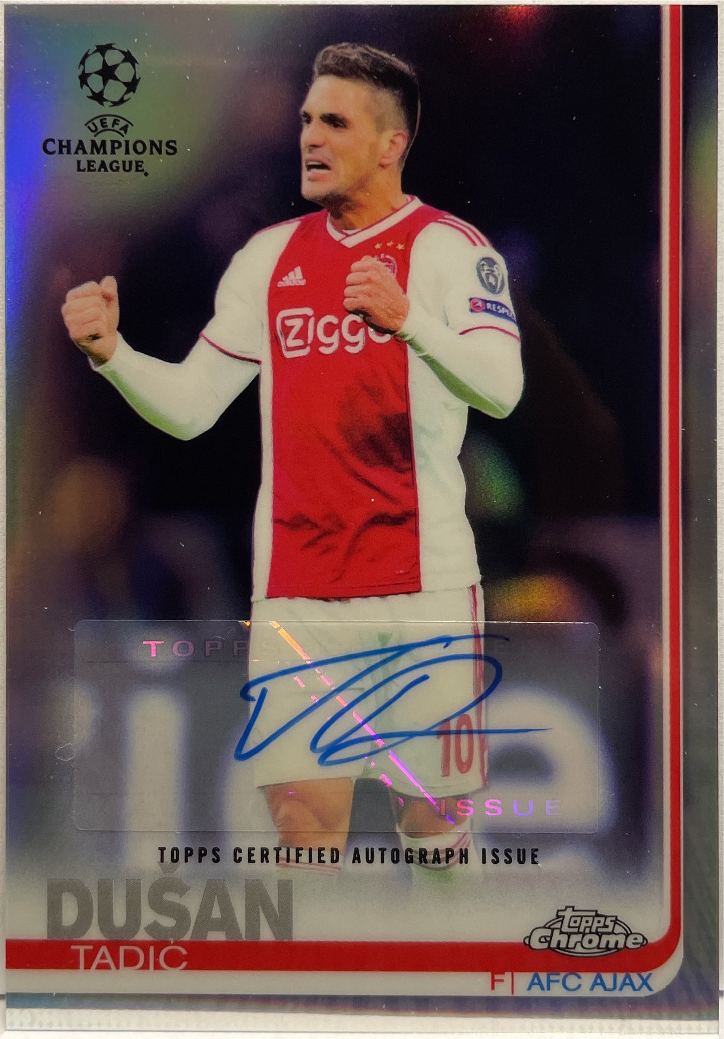 Dusan Tadic Autograph Topps Chrome UCL 2018/19